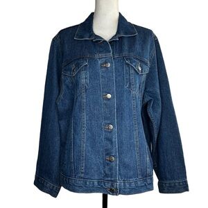 CHEVY Women’s Cotton Denim Jean Button Up Trucker Jacket